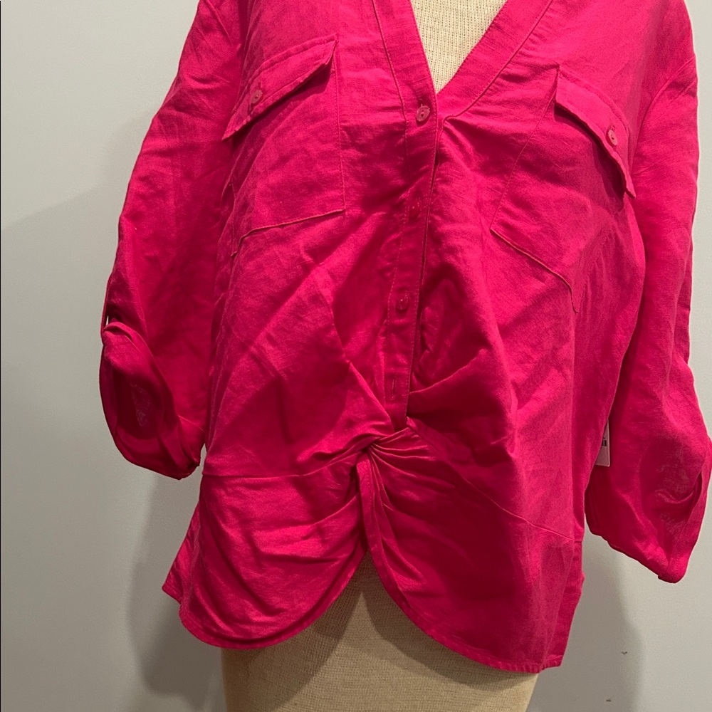 INC International Concepts Pink Blouse - Picture 4 of 5